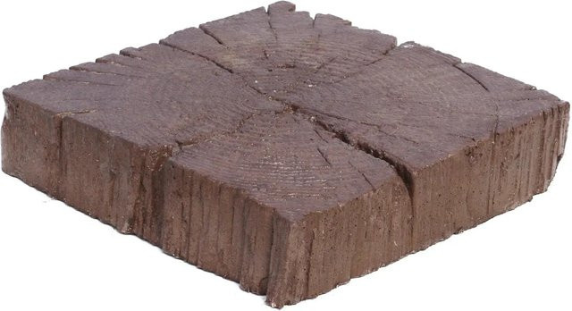 EHL Bahnschwelle aus Holz in Braun, B/T/H: 22,5 x 22,5 x 5 cm - Bild 1
