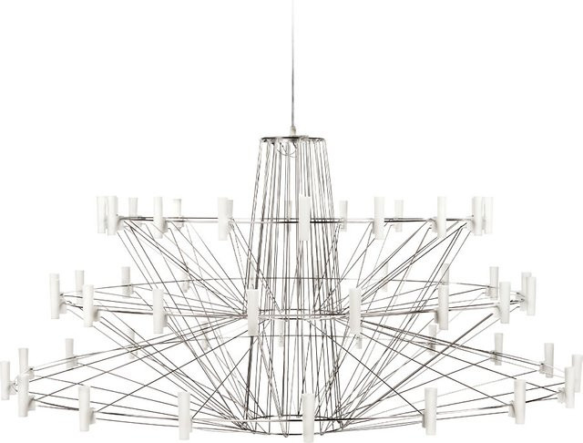 Moooi Coppélia LED-Pendelleuchte in Chrom und Weiß - Bild 1