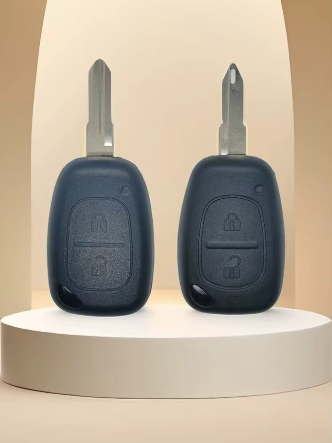 Da Shi Auto Schlüssel Fernbedienung für Renault Traffic Master Movano Kangoo Vivaro mit ID46 Chip PCF7946 433 MHz und 2 Tasten in Schwarz - Bild 4