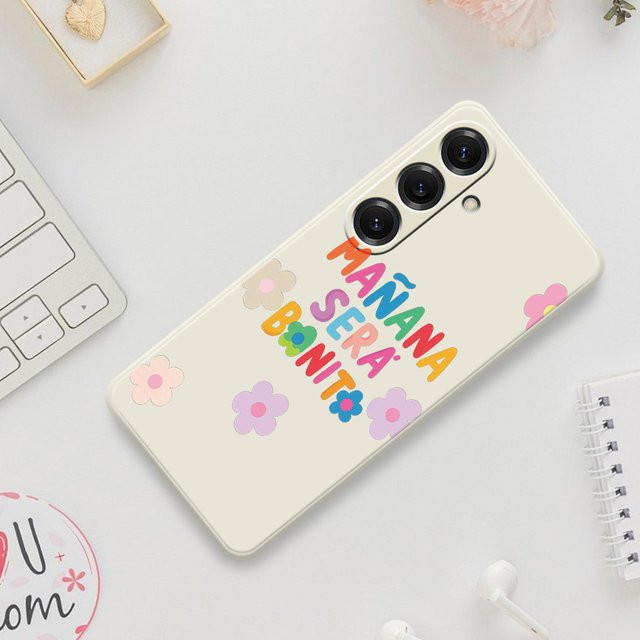 Bunte Blumen Handyhülle Soft Cover für Samsung Galaxy S25 S24 S23 S22 S21 S20 Ultra Plus S20FE S21FE S23FE S24 FE S10 Plus in Multicolour - Bild 1