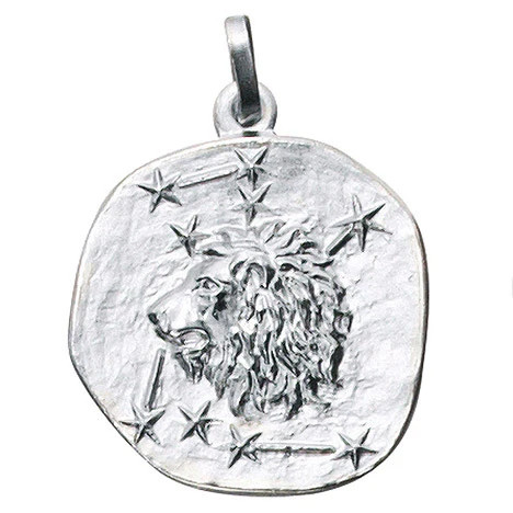 Colfem Anhänger Sternzeichen Löwe, 925 Sterling Silber, matt, Unisex - Bild 1