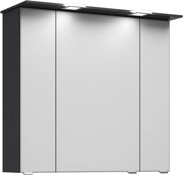 Pelipal Spiegelschrank Trentino Anthrazit Seidenglanz Breite: 75 cm - Bild 1