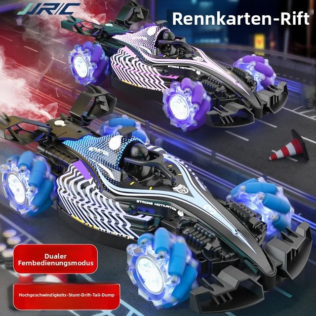 JJRC Rennauto, ferngesteuert, lila, mit Schwanzflamme-Funktion - Bild 1