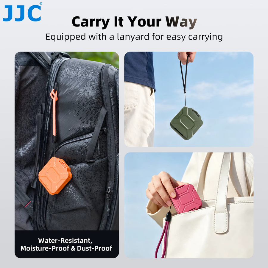 JC Speicherkartenhalter in Orange für SD, MSD und TF Karten mit Platz für 8 Micro-SD sowie 4 SDHC/SDXC Karten - Bild 6