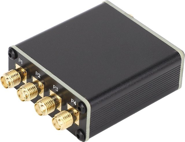 DIYelecs Aktiver HF-Isolierter Verteiler für Softwaredefiniertes Radio und GPSDO, 100kHz-300MHz, Schwarz - Bild 1