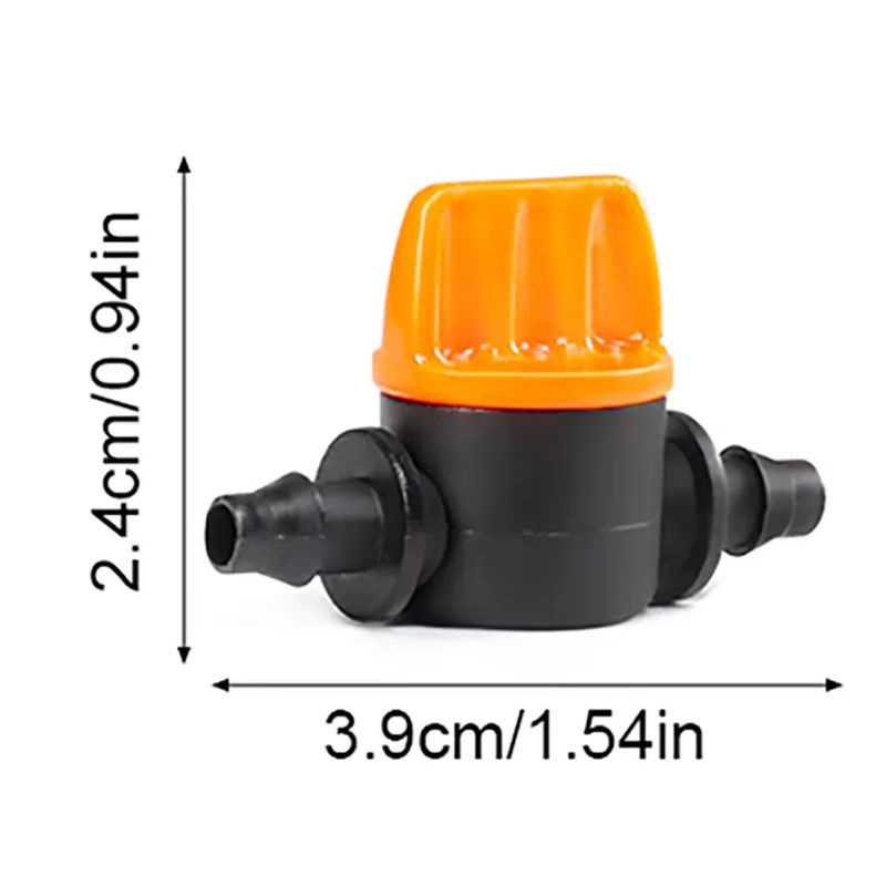 10 Stück Tropfbewässerungsventile aus schwarzem PVC für 4/7 mm Schläuche zur Bewässerung von Garten, Rasen und Gewächshaus - Bild 6