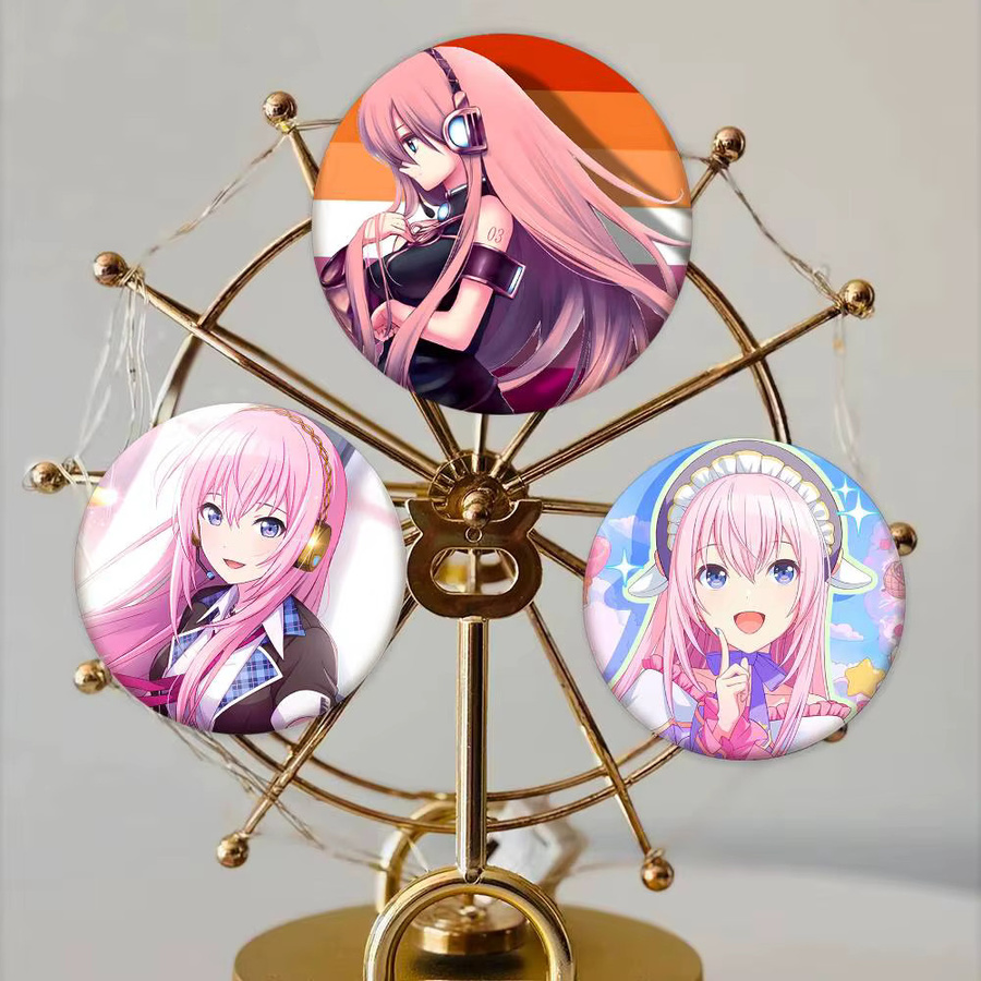Bilibili Abzeichen-Brosche, Megurine Luka, Emaille, Unisex - Bild 4
