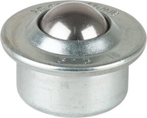BS Kugelrolle E33.015 aus Edelstahl in Silber, Durchmesser: 15 mm - Bild 1