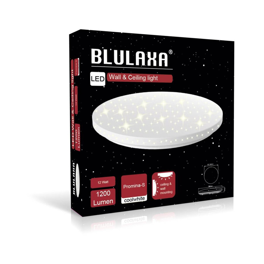 Blulaxa Deckenleuchte Promina LED in Weiß aus Kunststoff, rund, H: 5,5 cm, B: 28,0 cm - Bild 2