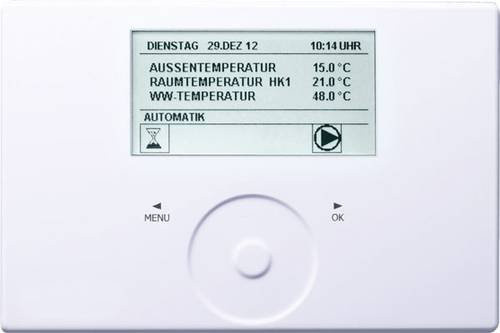 Stiebel Eltron FES Komfort Kabel-Klimasteuerung mit Display in Weiß - Bild 1