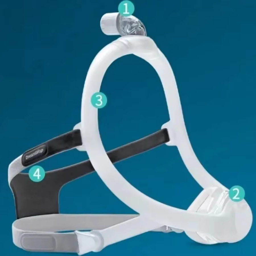 Yuwell CPAP Nasenmaske Dream Wisp in Weiß zur Behandlung von Schnarchen und Schlafapnoe - Bild 3