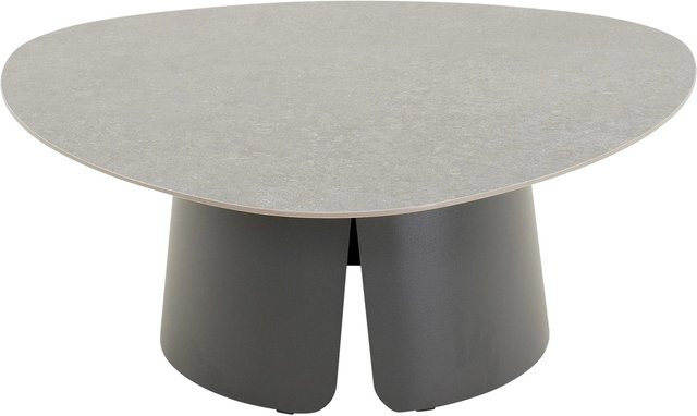 Lesli Gartentisch Alva aus gesintertem Stein in Anthrazit, B/T: 97 x 97 cm - Bild 1