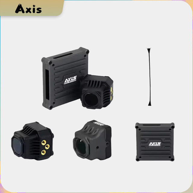 Axisflying O4 Lite Air Unit Case in Schwarz mit Aluminiumteilen zur Objektivwärmeableitung für DJI O4 FPV Drohnen Bildübertragung - Bild 1