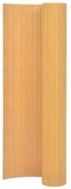vidaXL Gartenzaun doppelseitig Gelb PVC, Höhe: 110 cm, Breite: 400 cm - Bild 1