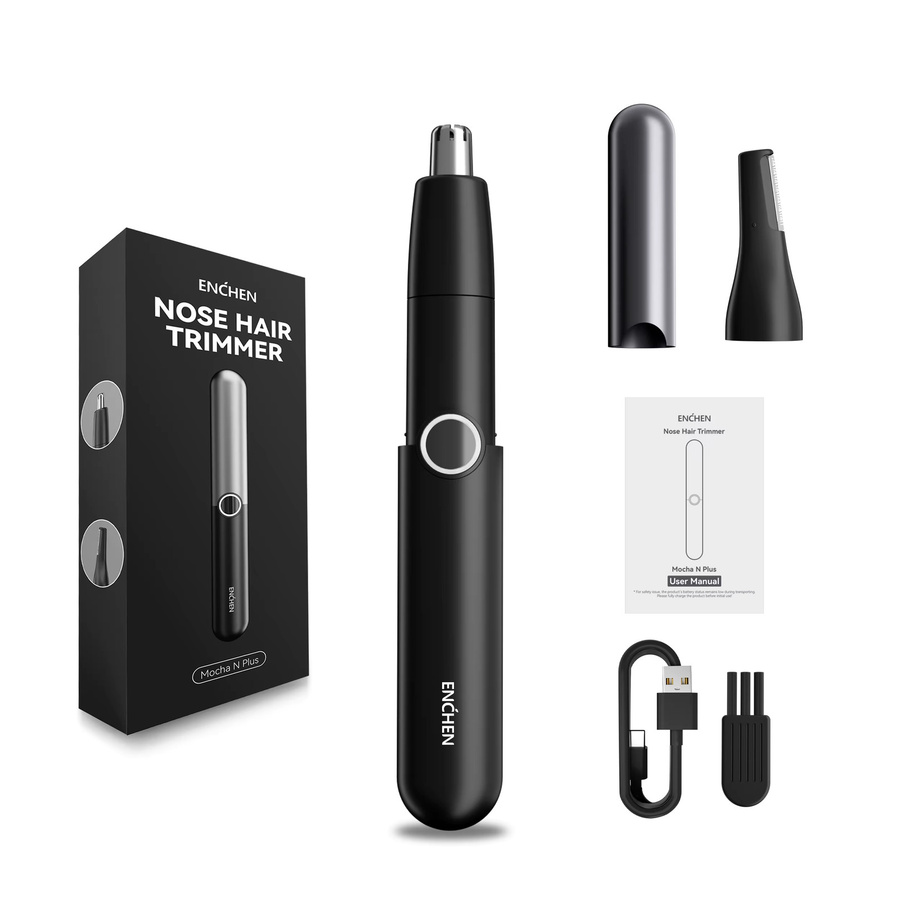 ENCHEN Mocha N Plus 2-in-1-Pflegeset, Nasen- und Augenbrauentrimmer, Black, Unisex - Bild 3