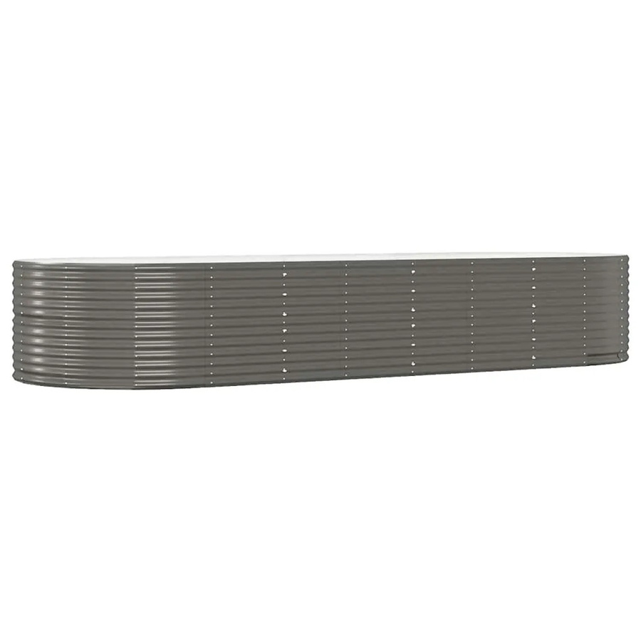 Furnicato Hochbeet aus verzinktem Stahl in Grau, B: 367 cm, T: 140 cm, H: 68 cm - Bild 2