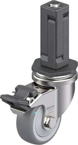 Blickle Edelstahl-Apparate-Lenkrolle LRXA-TPA 50KFD-FI-EXV03 in Silber, Rad-Durchmesser: 50 mm, Tragfähigkeit: 50 kg - Bild 1
