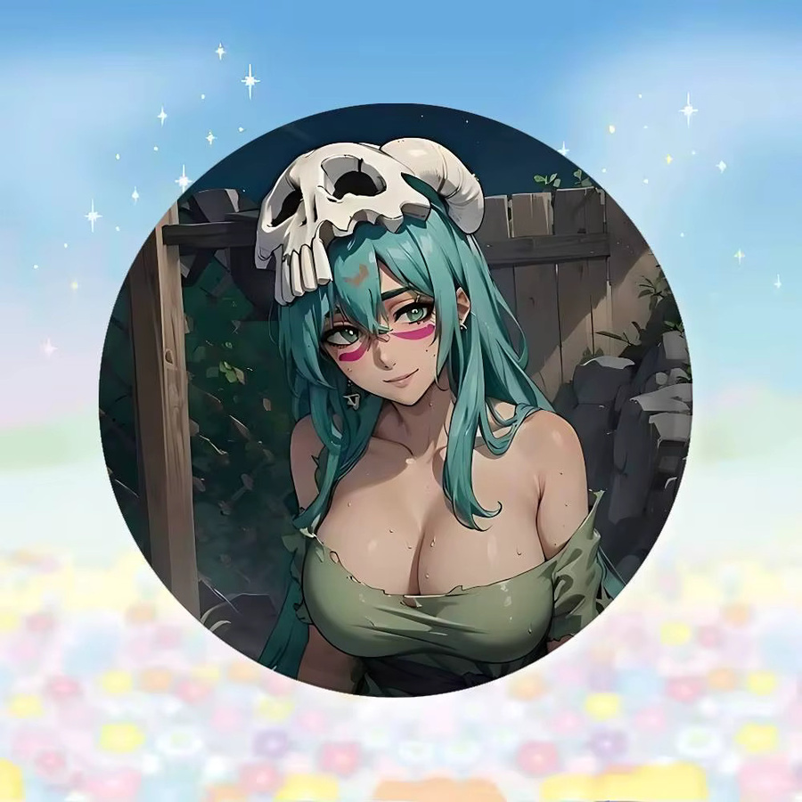 Bilibili Brosche, N-Nelliel Anime Mädchen, Runde Abzeichen - Bild 3