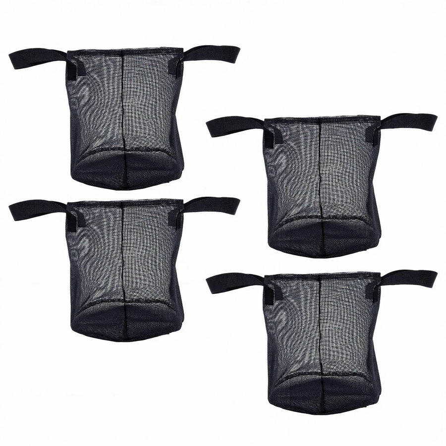Fishine 4er-Set Netz-Teichpflanzenkörbe aus PVC mit Griffen für Garten und Sumpfpflanzen Type 2 - Bild 3