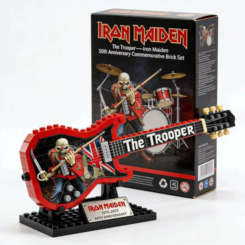 Bandai Gitarren-Trommel-Ständer-Bausatz, Modell Rockband-Inspiriertes Puzzle, DIY Mini-Spielzeug - Bild 3