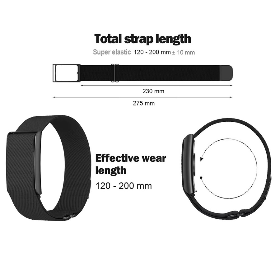 Amazfit Ersatzarmband aus Nylon mit Adapter für Helio Band in Blau - Bild 3