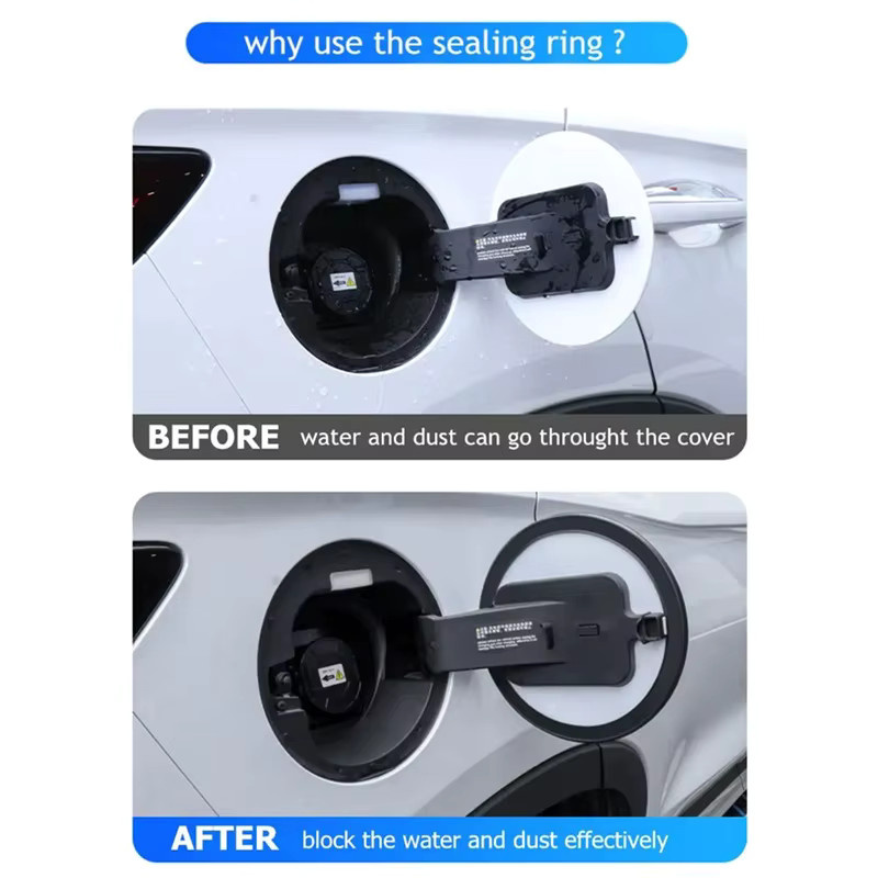 Wasserdichter Ladeanschluss-Dichtungsring in Schwarz für BYD Song Plus, Seal U und Sealion 6 - Bild 2