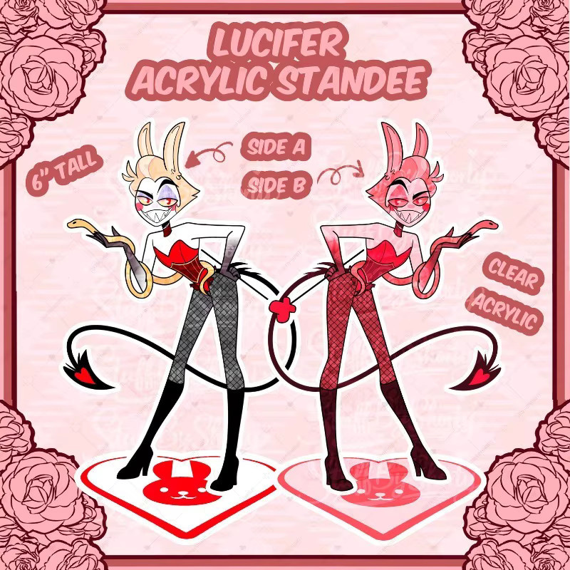 Bandai Hazbin Hotel Standee, Acryl, Lucifer, Standee-Anhänger - Bild 2