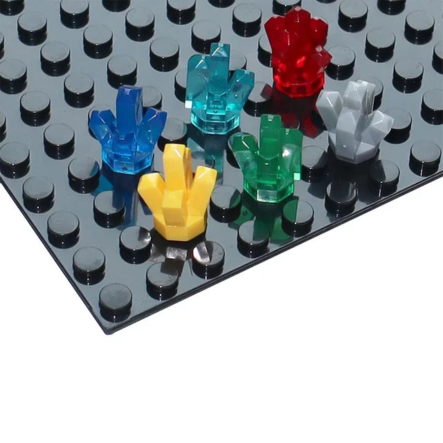 Bedi Yumy Kristalls Stein Edelstein Erz Mine Ziegel Bausteine, 50-teiliges Set, transparent, grau - Bild 1