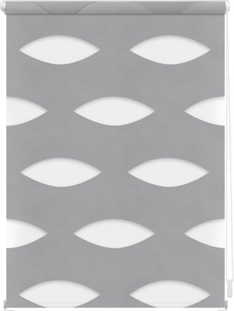 Lichtblick Duo Rollo Ellipse Klemmfix Day/Night Graphic ohne Bohren - Bild 1