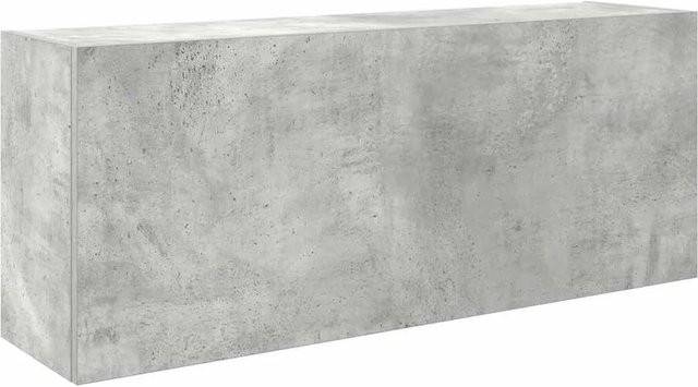 vidaXL Bad-Wandschrank in Betongrau aus Holzwerkstoff mit Scharniertüren, B/H/T: 100 x 40 x 25 cm - Bild 1