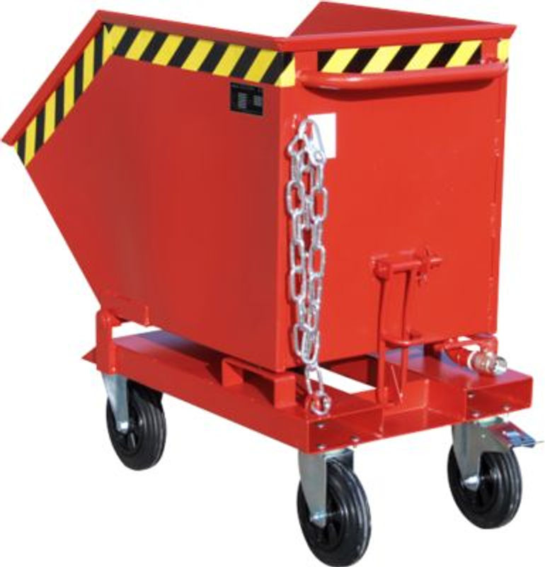 Bauer Südlohn Späne-Kippmulde SKK 250, rot, B/T/H: 74 x 59 x 70 cm - Bild 3