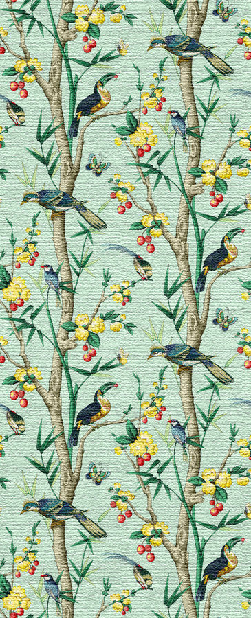 Nobilis Mural Josephine Wandtattoo mit floralem Design in Grün und Multicolour aus Papier - Bild 2