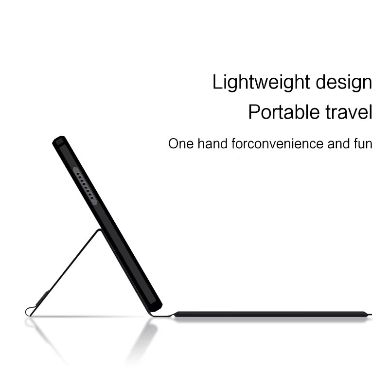 AJIUYU Magic Keyboard Hülle für Samsung Galaxy Tab A9 8,7 Zoll Smart Cover in Schwarz für SM-X110 SM-X115 SM-X117 - Bild 4