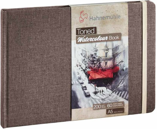 Hahnemühle Toned Watercolour Book beige, 30 Blatt A5, 200g/m² - Bild 1