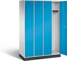 C+P Möbelsysteme Garderobenschrank Intro, Front Lichtblau, Korpus Lichtgrau, H x B x T: 195 x 122 x 49 cm - Bild 1