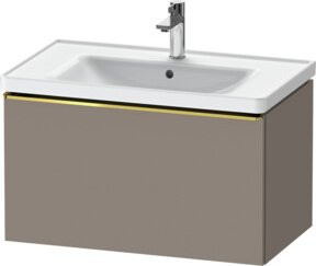 Duravit Waschtischunterschrank D-Neo, grau matt, wandhängend, B: 78,4 cm, T: 45,2 cm, H: 44,0 cm - Bild 1