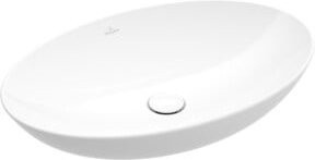 Villeroy & Boch Aufsatzwaschtisch Loop & Friends in Blau und Weiß, oval, B/T: 62 x 42 cm - Bild 1