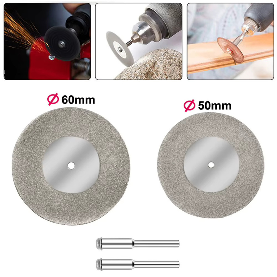 DAZZLEEX Diamantschleifscheibe für Holz und Metall, Farbe: Grau, Durchmesser: 40 mm - Bild 3
