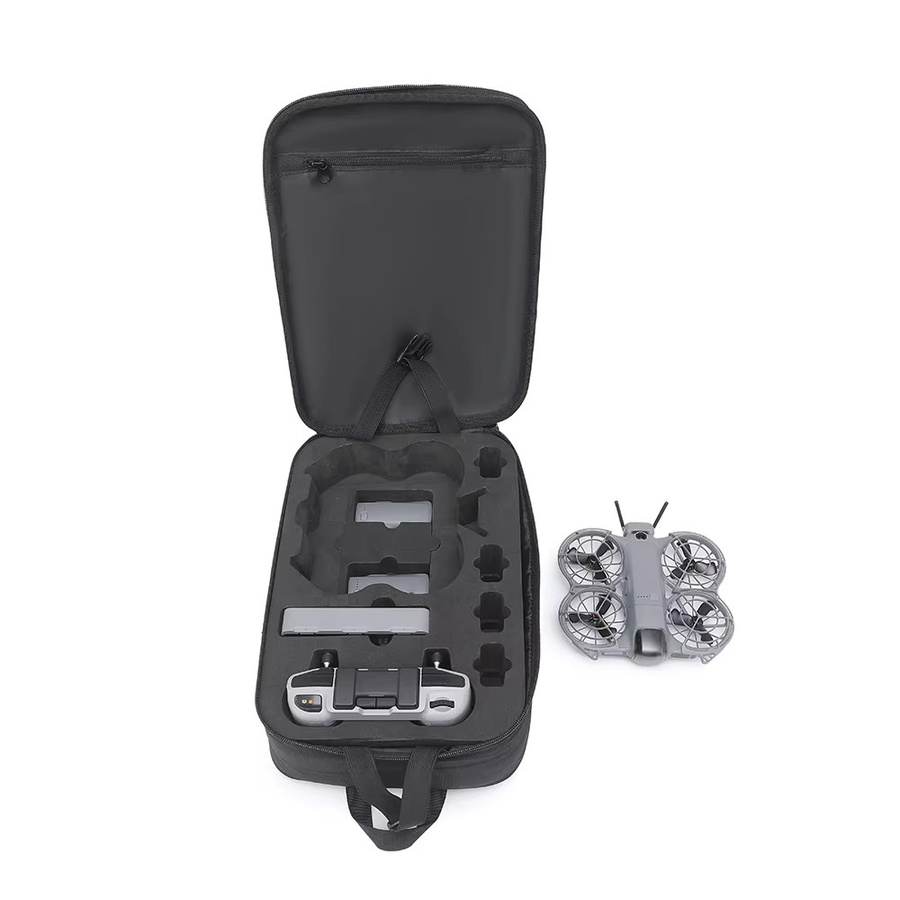 DJI NEO 2 Rucksack-Tasche in Schwarz als tragbare Aufbewahrung und schützende Umhängetasche für Drohnen-Zubehör - Bild 2