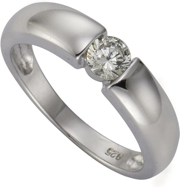 Zeeme Ring 925 Silber, Zirkonia, Damen - Bild 1