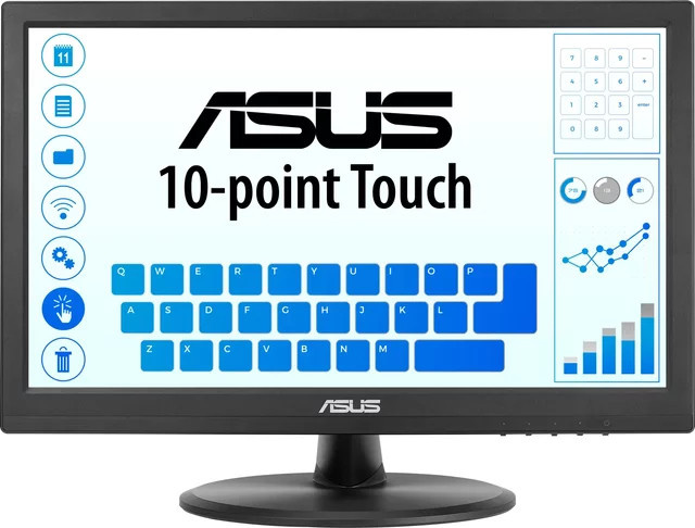 Asus VT169HE Touchscreen LED-Monitor Full HD IPS 15.6 Zoll Schwarz - Bild 1