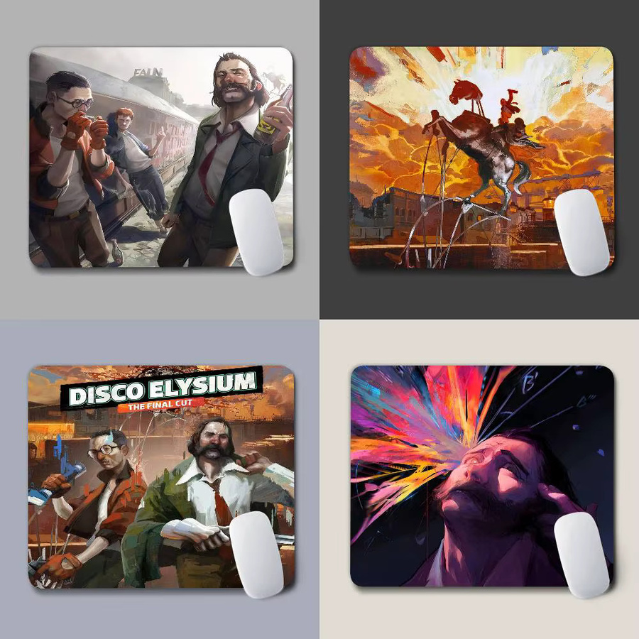 Rutschfestes Mauspad im Disco Elysium Design, Mehrfarbig - Bild 3