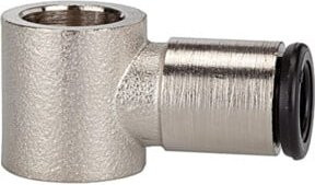 Riegler L-Ringstück für Hohlschraube G 1/8 und 6 mm Schlauch aus Messing in Silber - Bild 1
