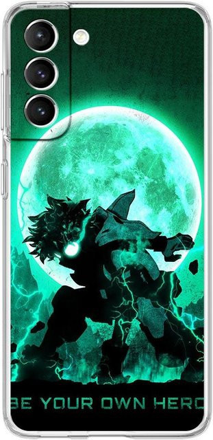 My Hero Academia Izuku Deku Handyhülle für Samsung Galaxy S22 5G S21 FE S20 Ultra S10 Plus Note 20 S10 S9 S8 in Grün - Bild 1