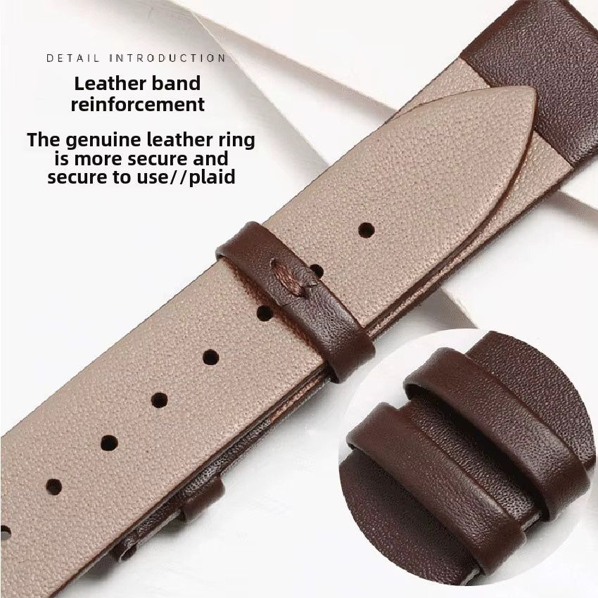 MULILAI Uhrenarmband Leder, Silber, Klassisch - Bild 4