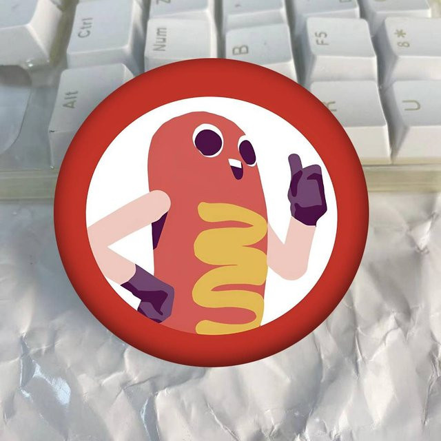 Hawt Dawg Man Life Is Strange The Ar Runde Abzeichen Brosche, Unisex - Bild 1