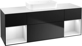 V&B Waschtischunterschrank Finion in Weiß lackiert, B/T/H: 160 x 50,1 x 50,1 cm - Bild 1