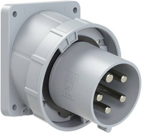 PC Electric Power Twist 745-1 CEE Anbaustecker 125A 5polig grau IP67 - Bild 1