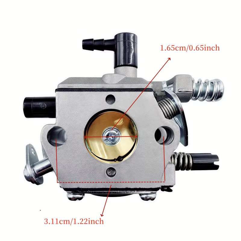 GMIGE Vergaser in Silber für Zenoah T4500 T5200 und Viron VR4500 VR5200 Kettensägen Motoren OEM C818112 - Bild 2