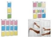 helit Wanddisplay PLACATIV aus transparentem Kunststoff mit 6 Fächern DIN A4 und 12 Fächern 1/3 DIN A4, Fachtiefe: 35 mm - Bild 1